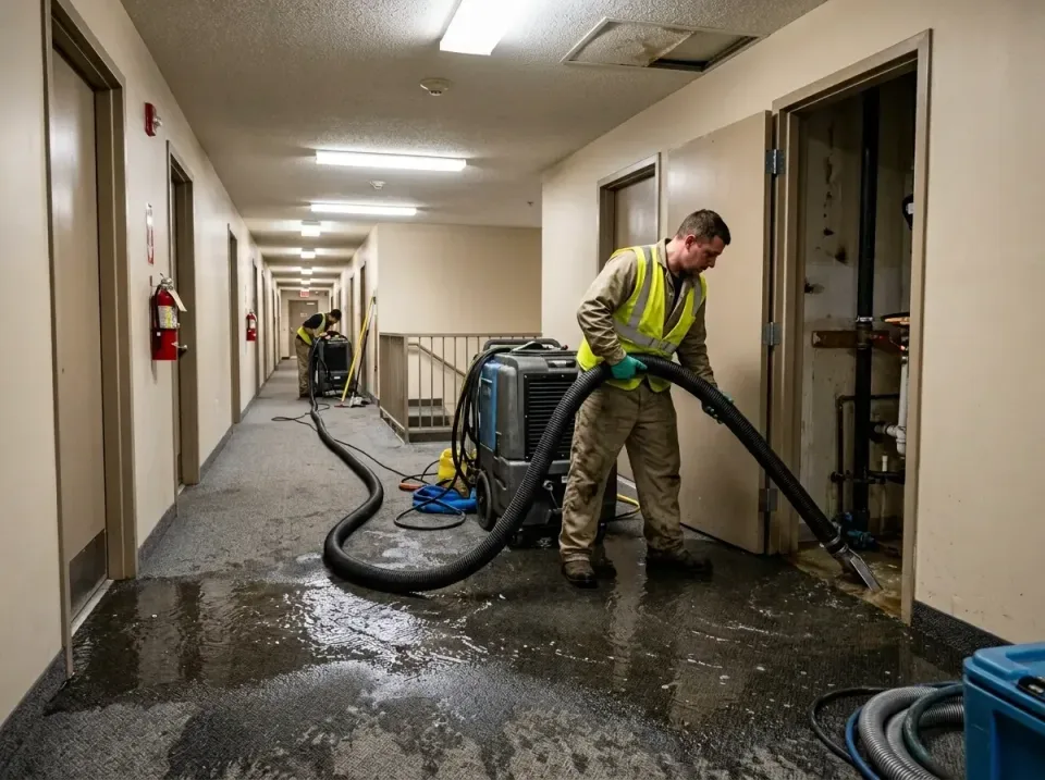 multi-unit-apartment-hallway-f-005 — frequently asked questions, Emergency Burst Pipe Water Extraction & Removal in North Va…